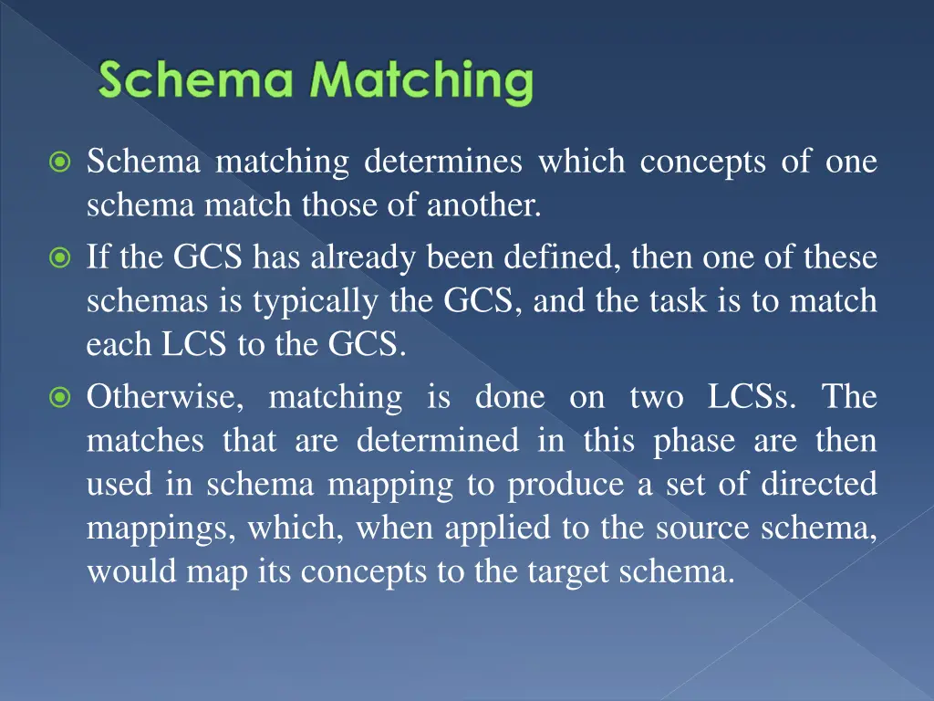 schema matching 1
