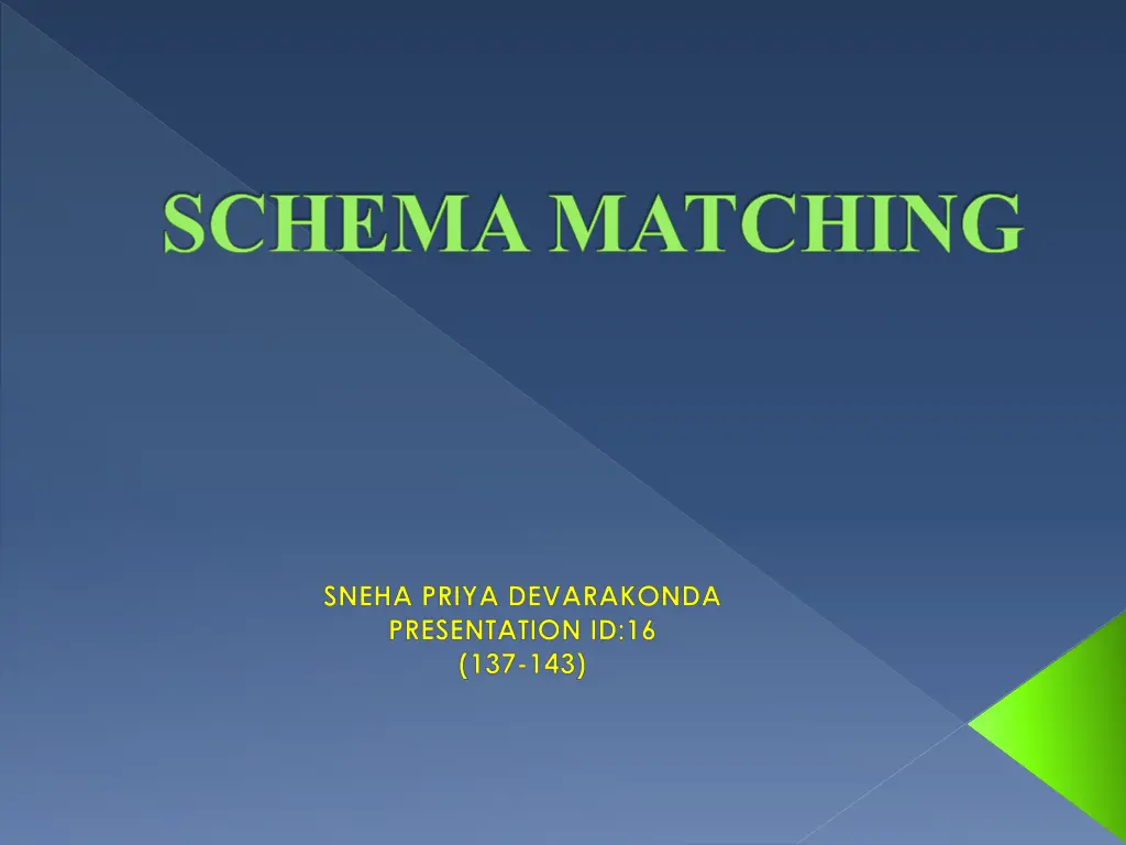 schema matching