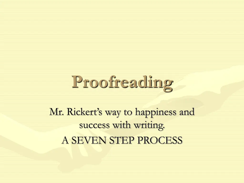 proofreading