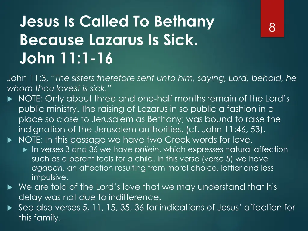 jesus is called to bethany because lazarus 2