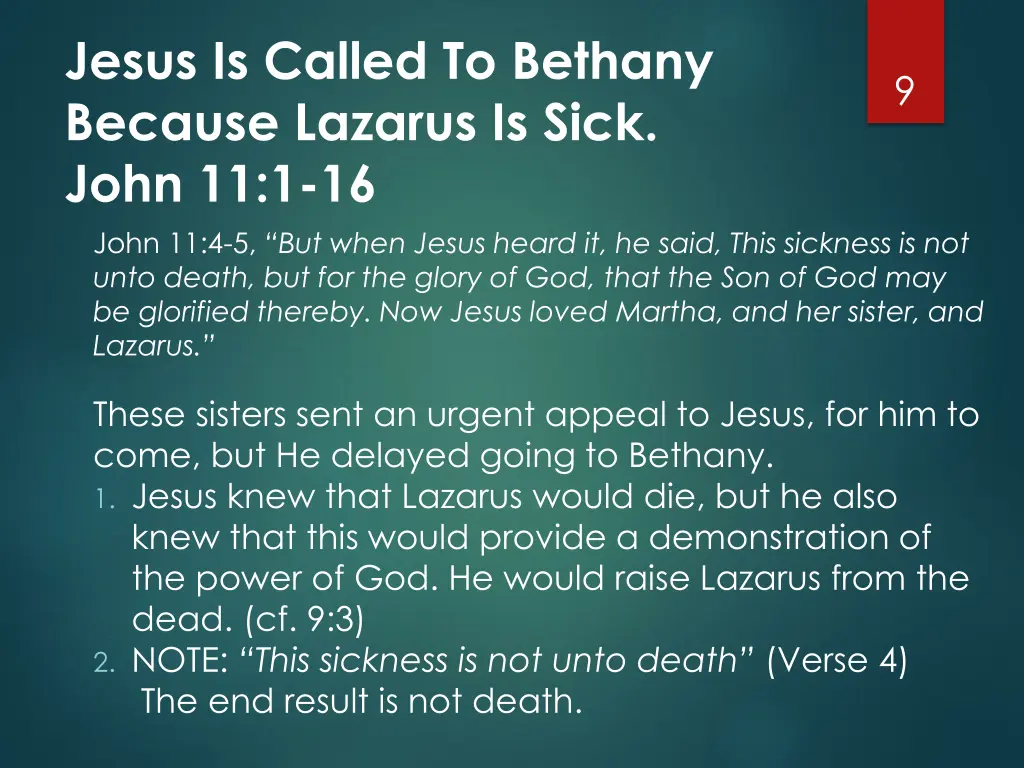 jesus is called to bethany because lazarus 3