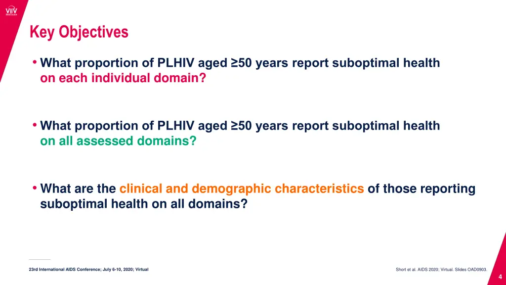 key objectives