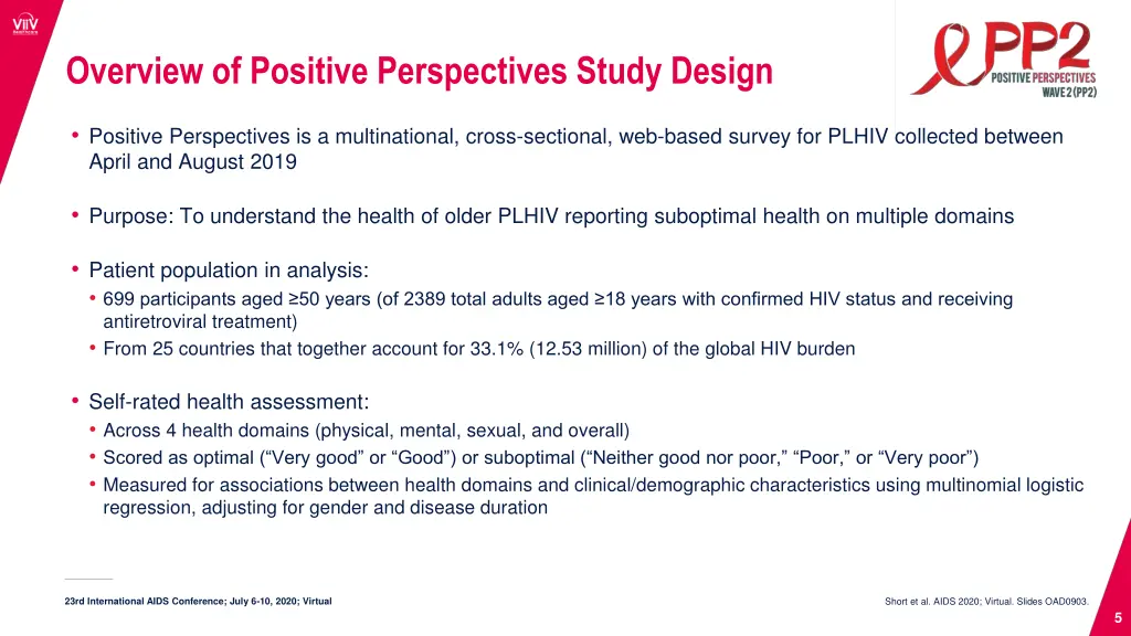 overview of positive perspectives study design