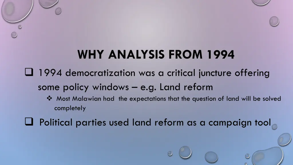 why analysis from 1994 1994 democratization