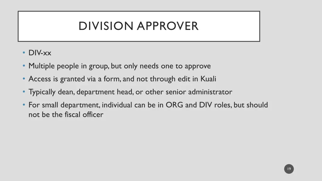 division approver
