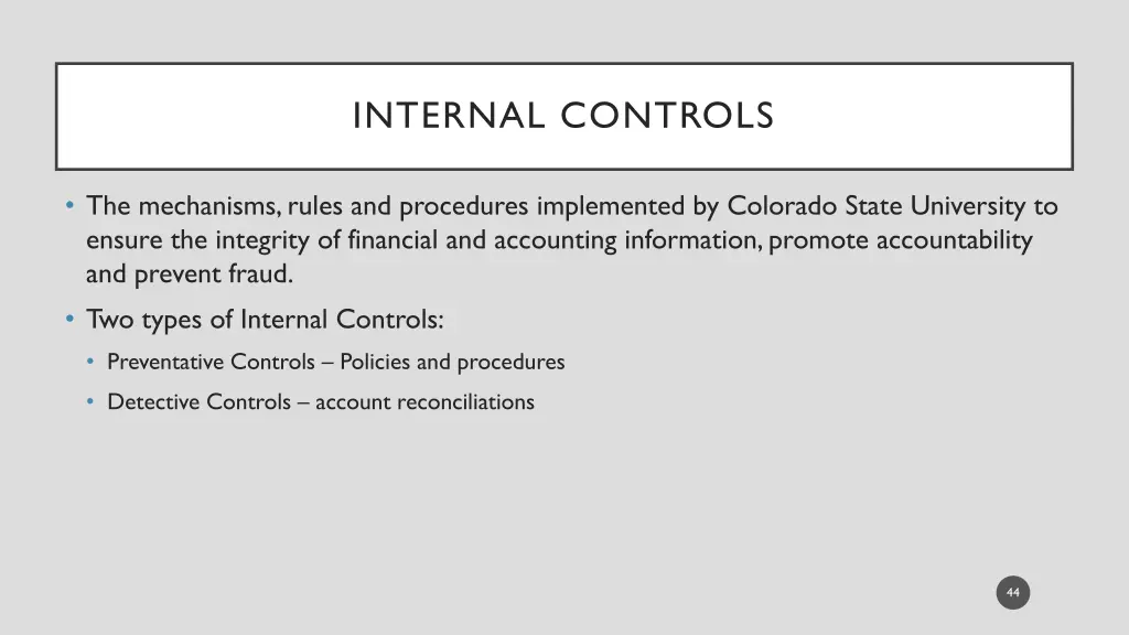 internal controls 1