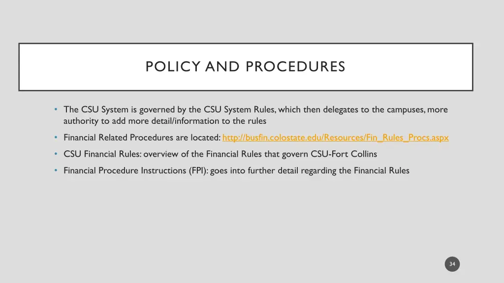 policy and procedures 1