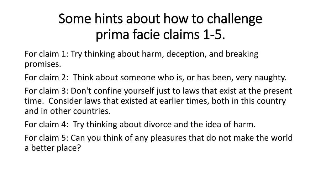 some hints about how to challenge some hints