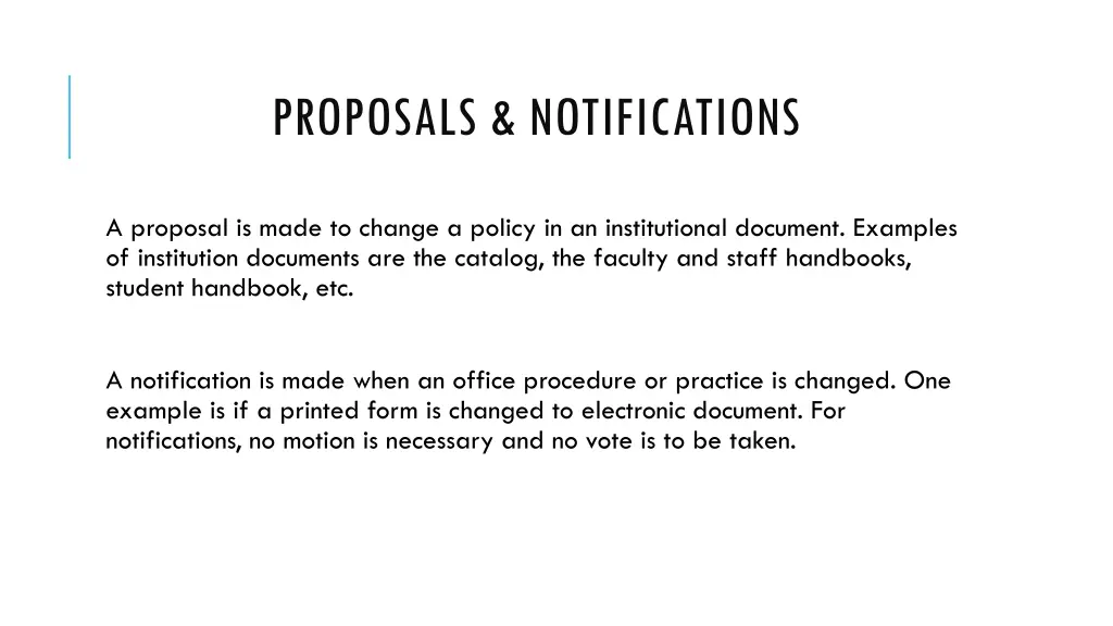 proposals notifications