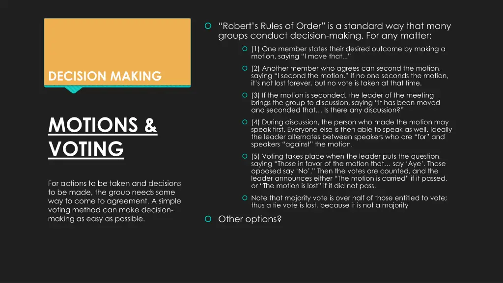 robert s rules of order is a standard way that