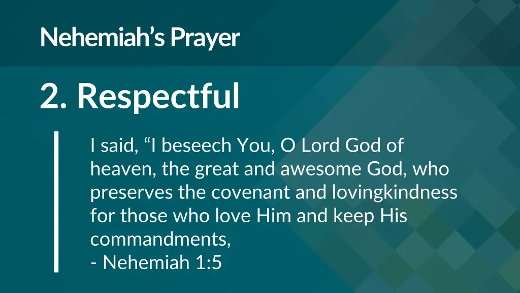 nehemiah s prayer 1