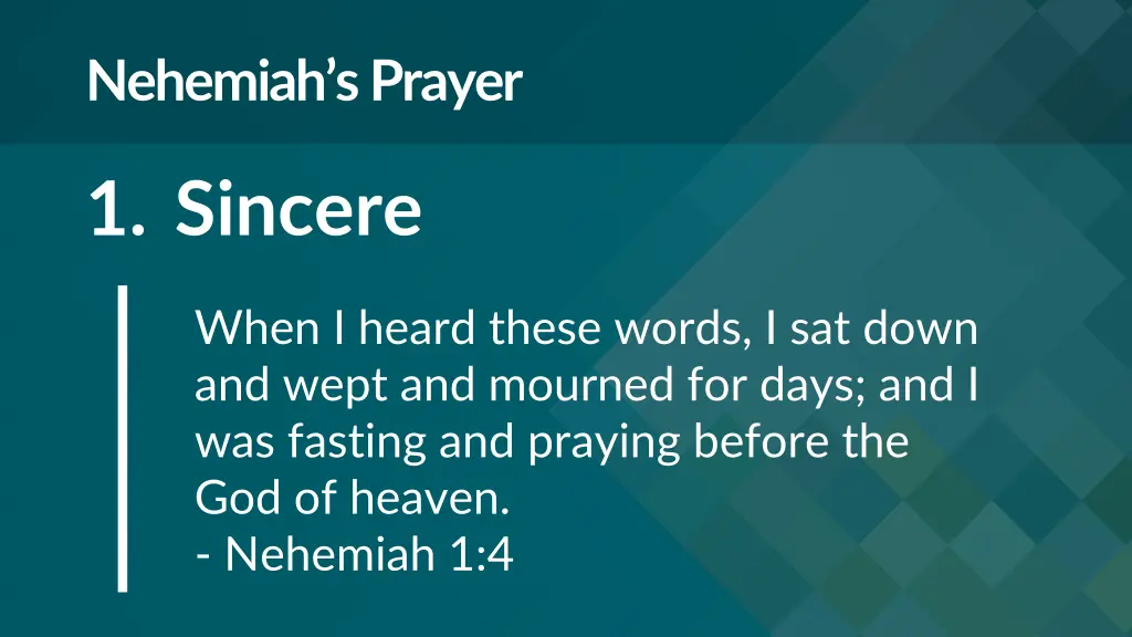 nehemiah s prayer