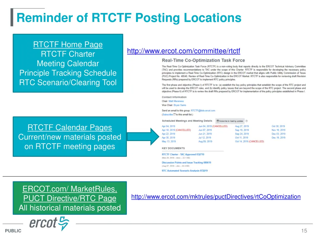 reminder of rtctf posting locations