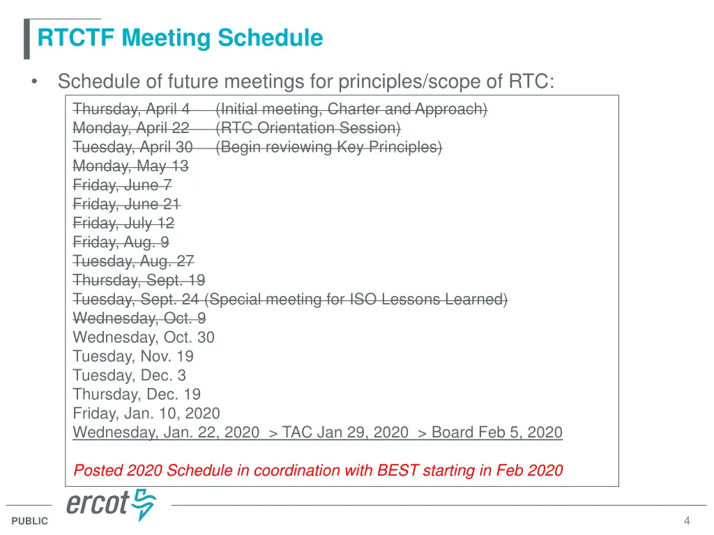 rtctf meeting schedule