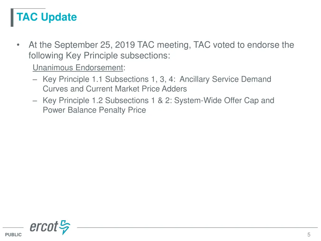 tac update
