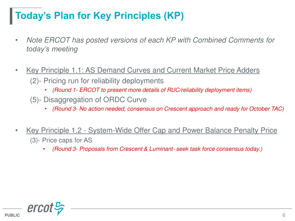 today s plan for key principles kp