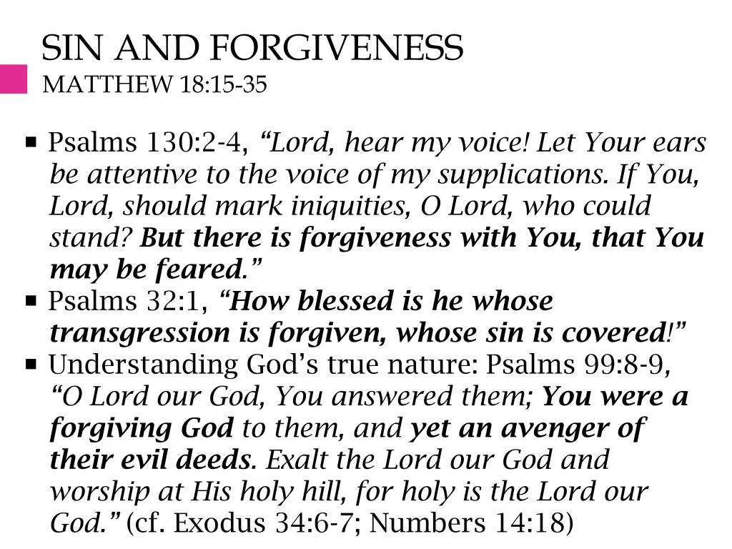 sin and forgiveness matthew 18 15 35 2