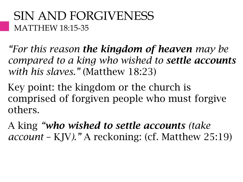 sin and forgiveness matthew 18 15 35 6