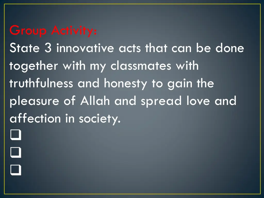 group activity state 3 innovative acts that