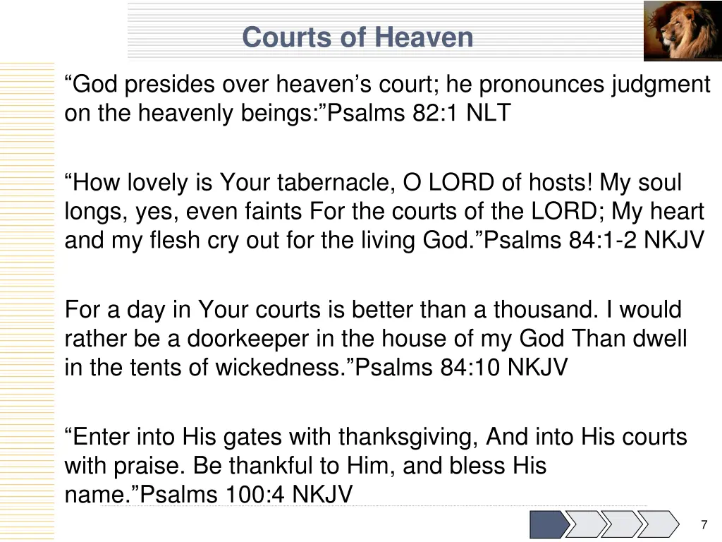 courts of heaven