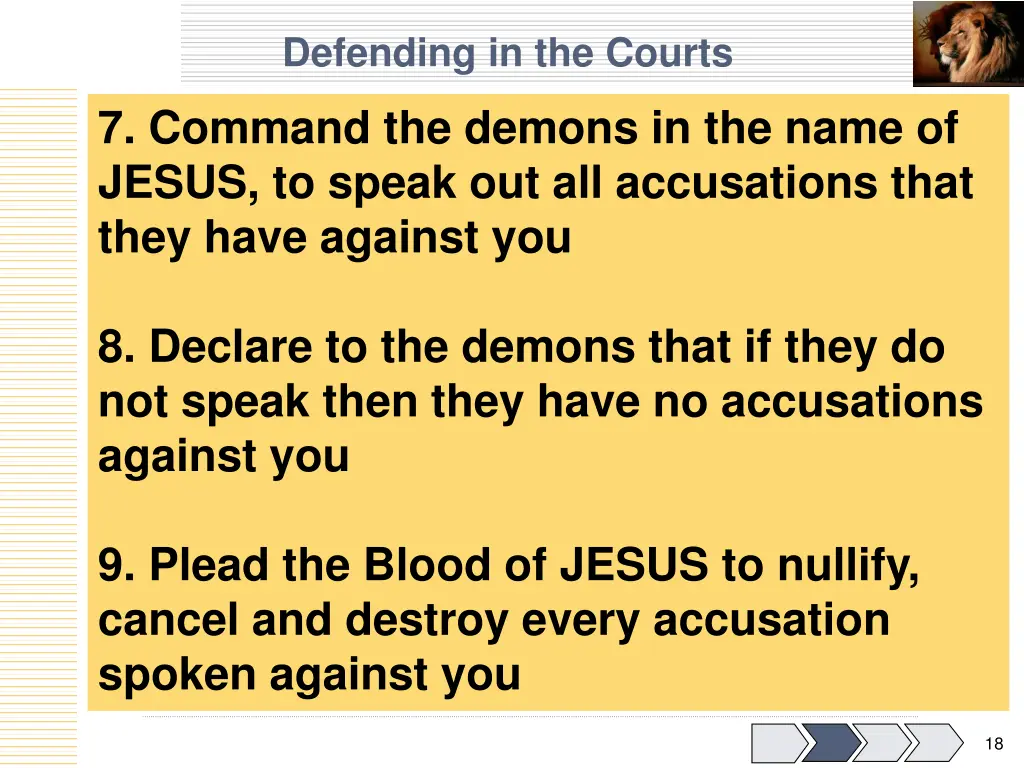 defending in the courts 2