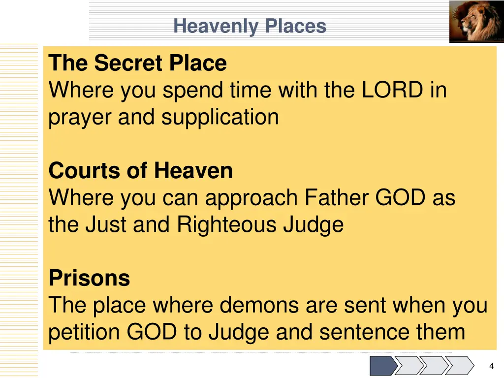 heavenly places 1