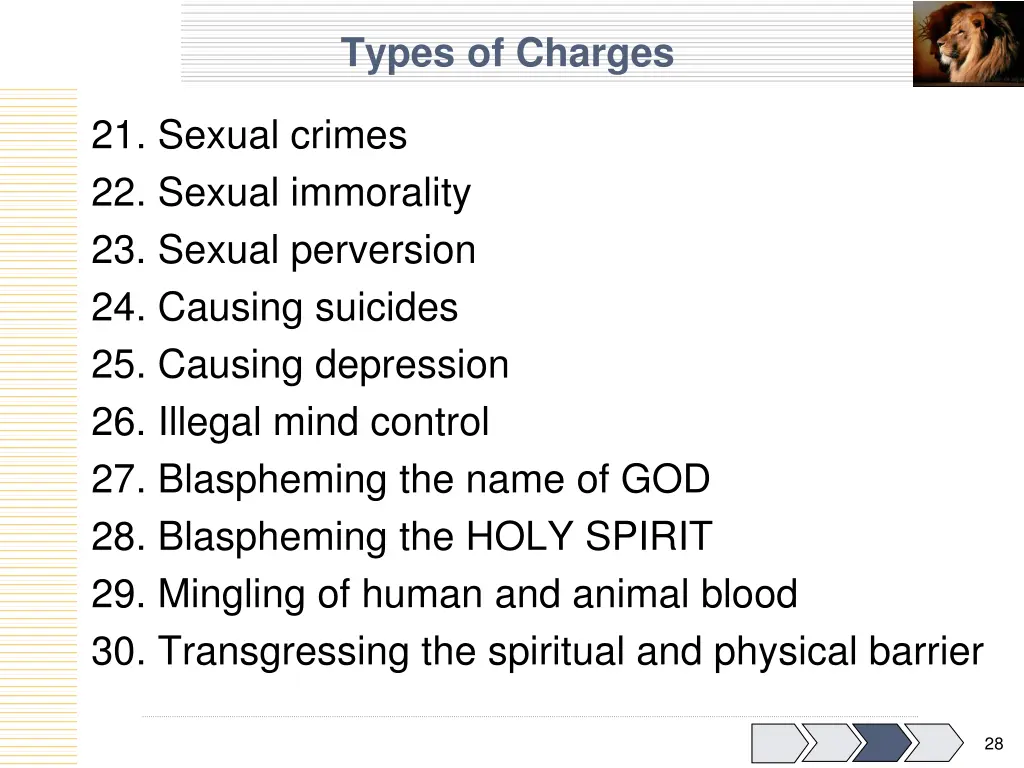 types of charges 2