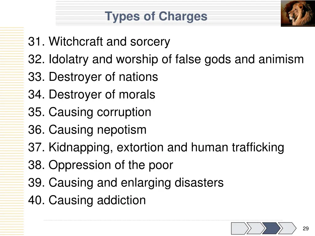 types of charges 3