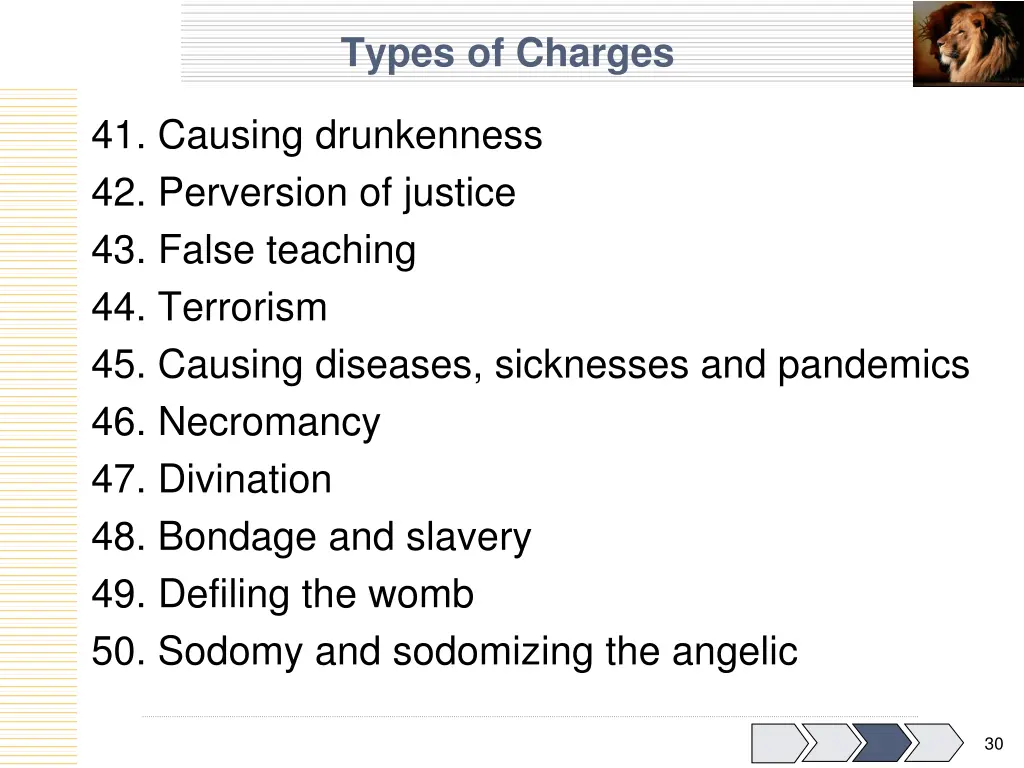 types of charges 4