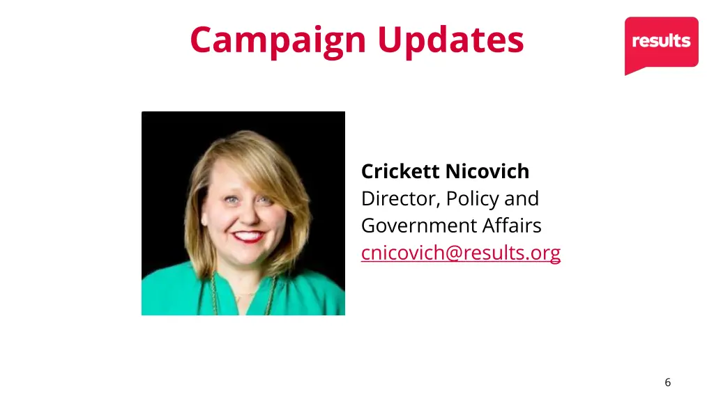 campaign updates