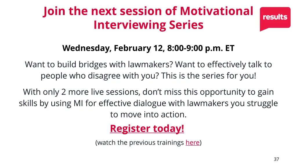 join the next session of motivational