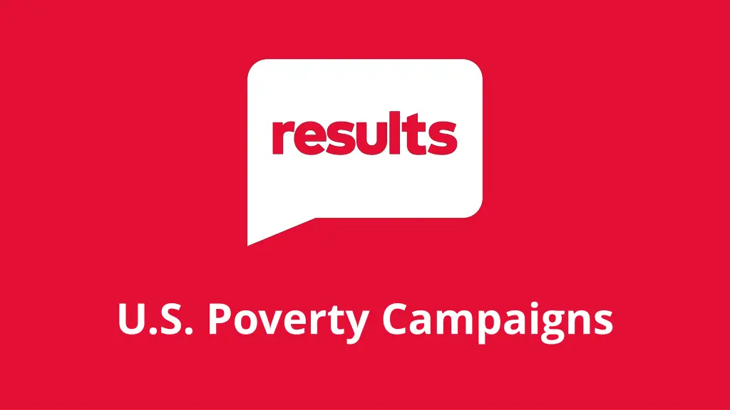 u s poverty campaigns