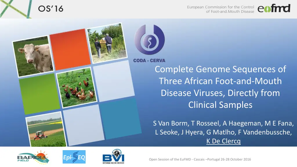 complete genome sequences of three african foot