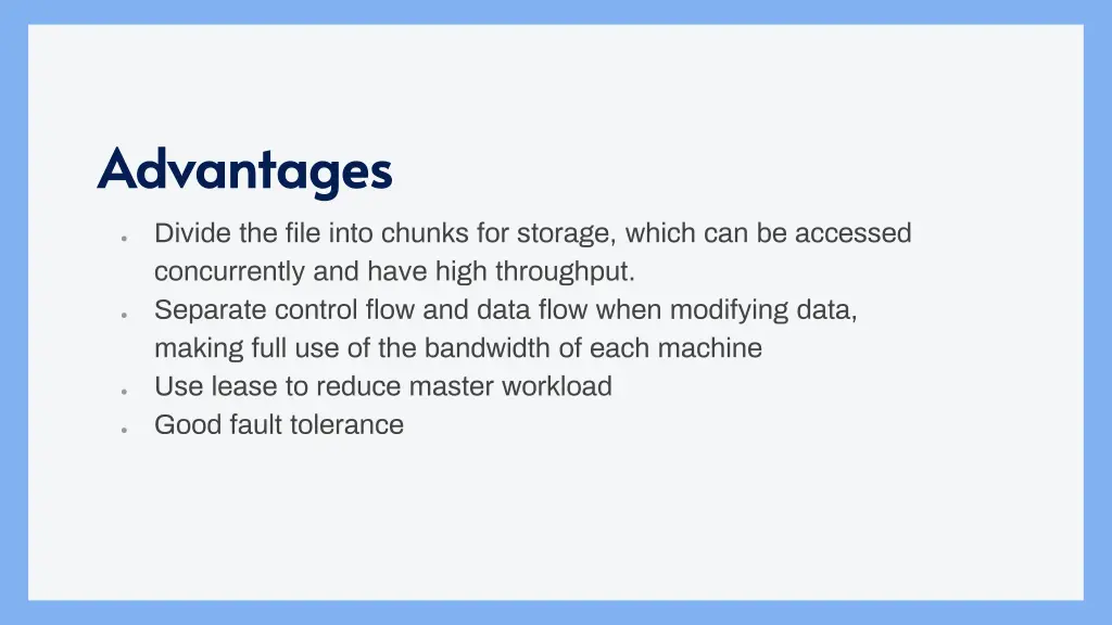 advantages advantages