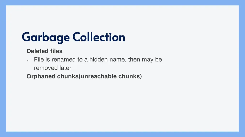 garbage collection garbage collection