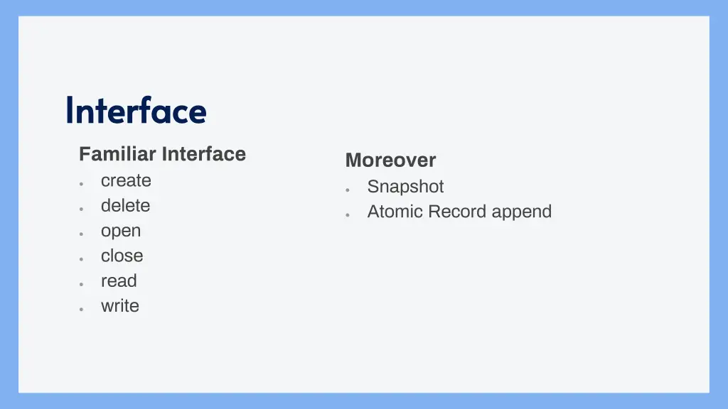 interface interface