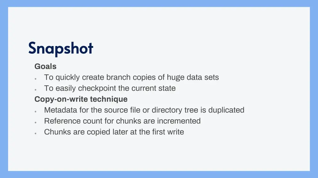 snapshot snapshot