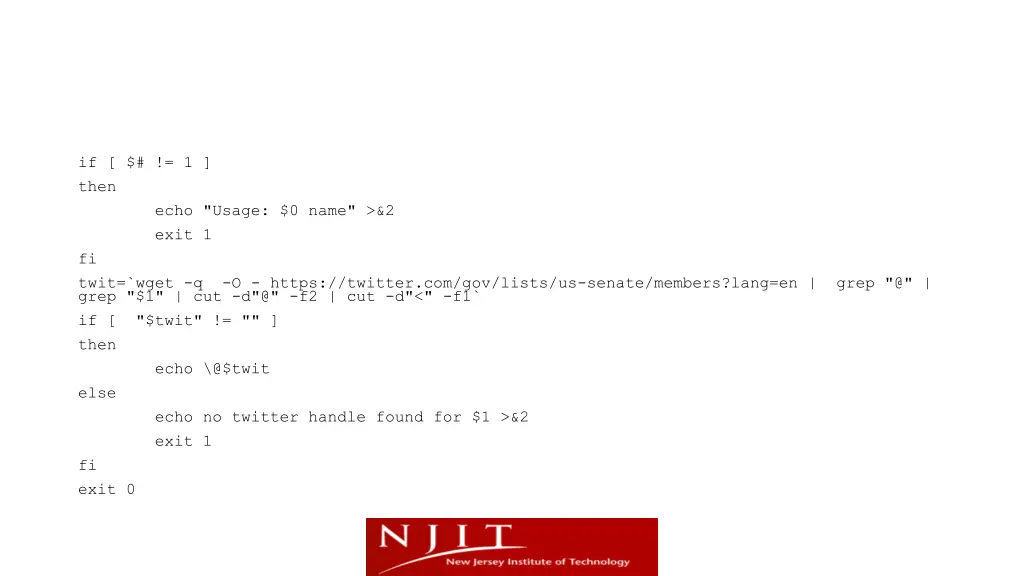 if 1 then echo usage 0 name 2 exit 1 fi twit wget