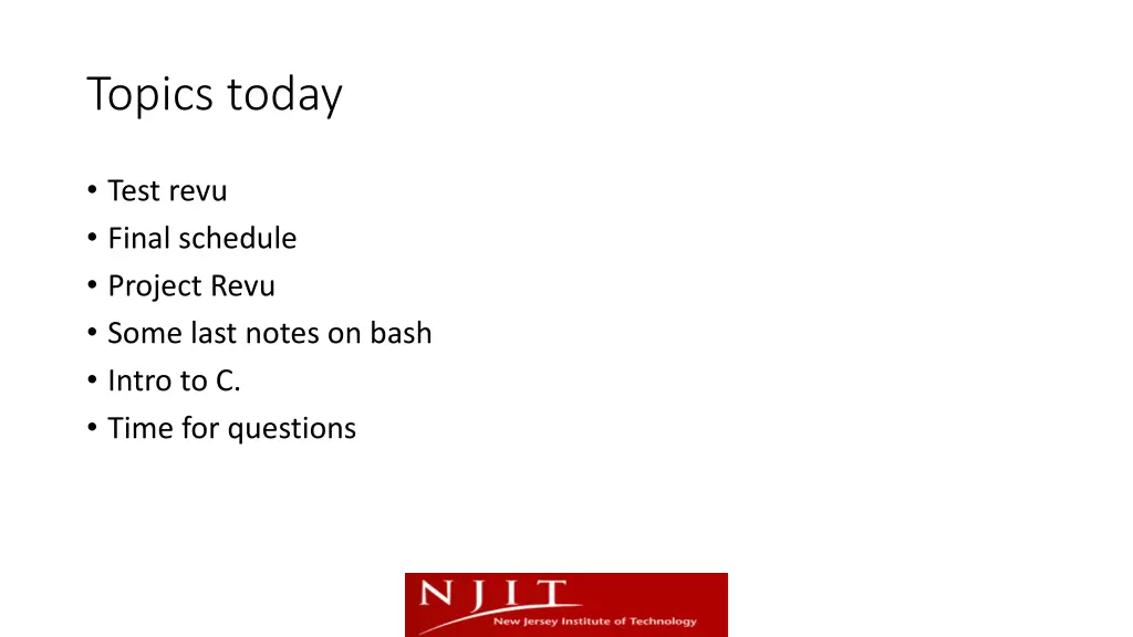 topics today
