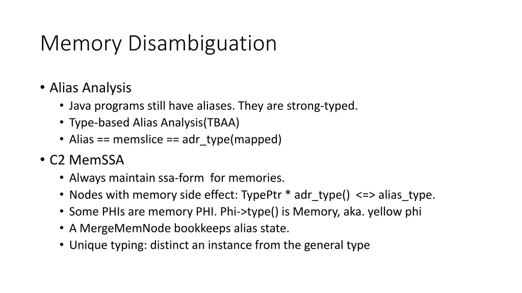 memory disambiguation