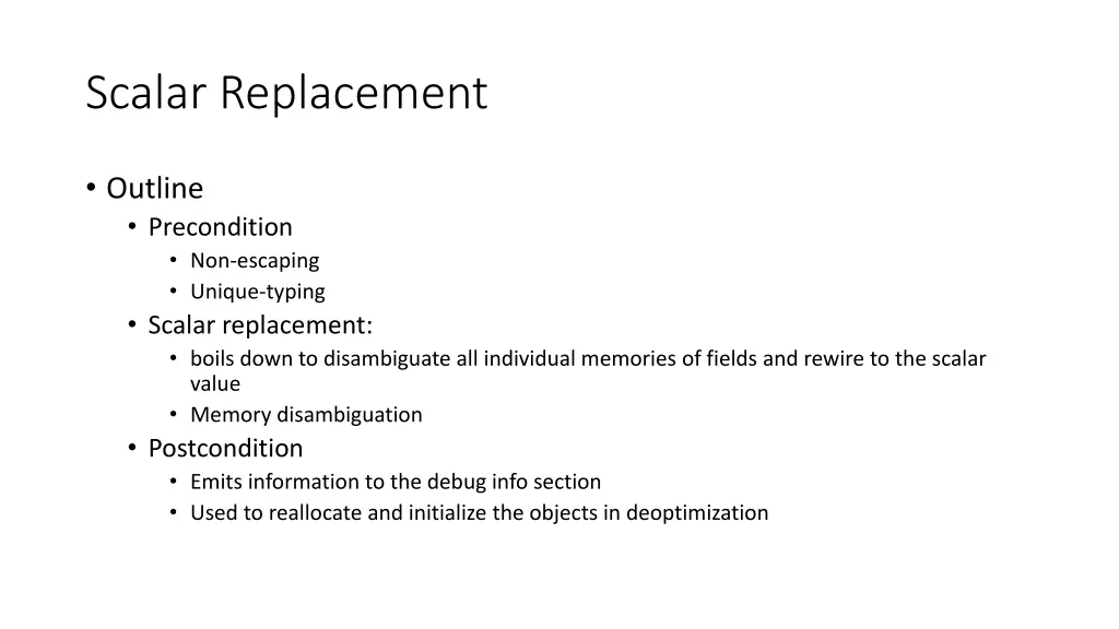 scalar replacement 1