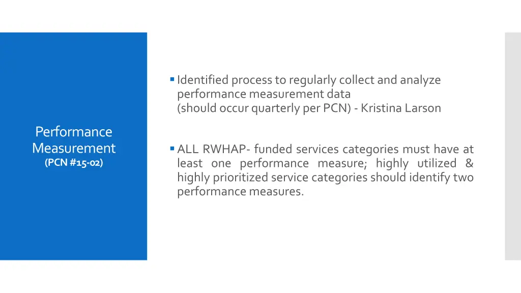 identified process to regularly collect