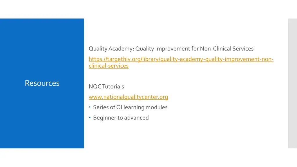 quality academy quality improvement