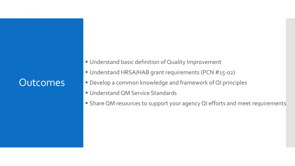 understand basic definition of quality improvement
