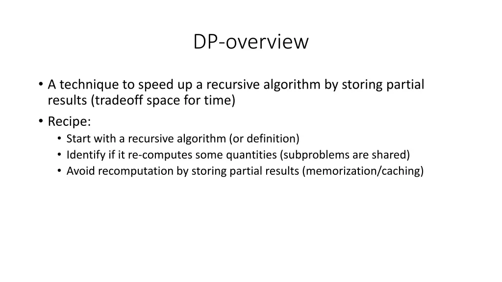 dp overview
