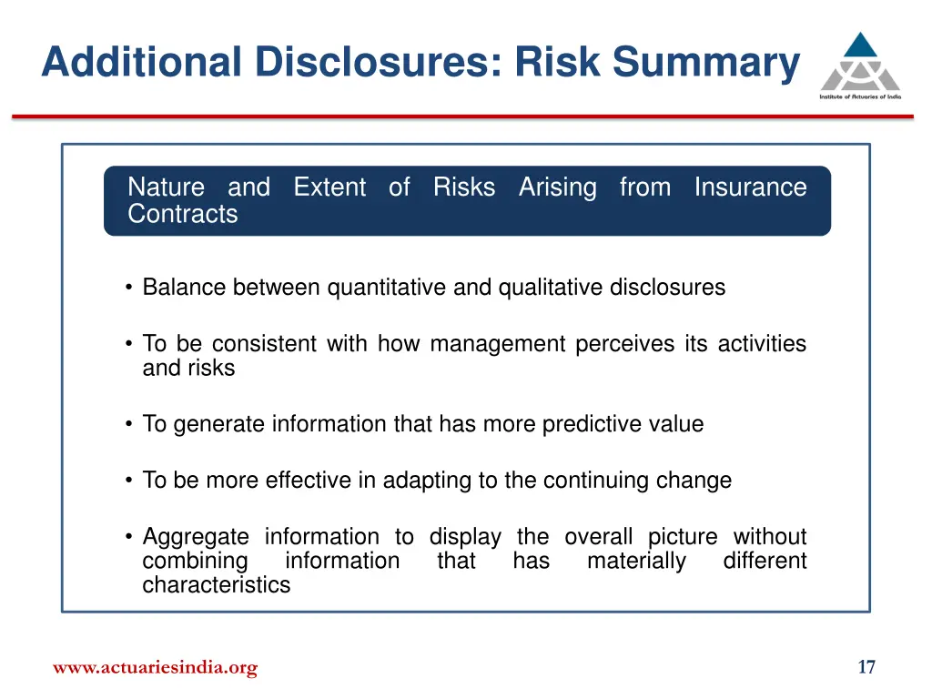 additional disclosures risk summary