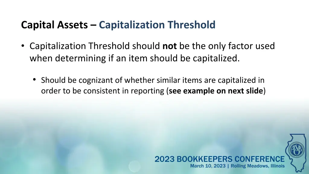 capital assets capitalization threshold 2
