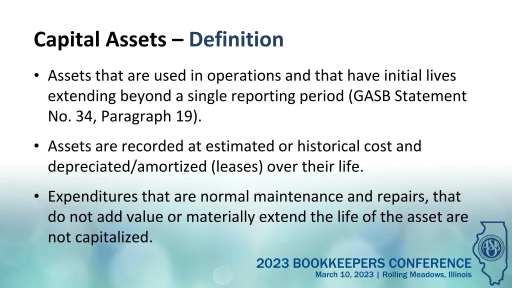 capital assets definition