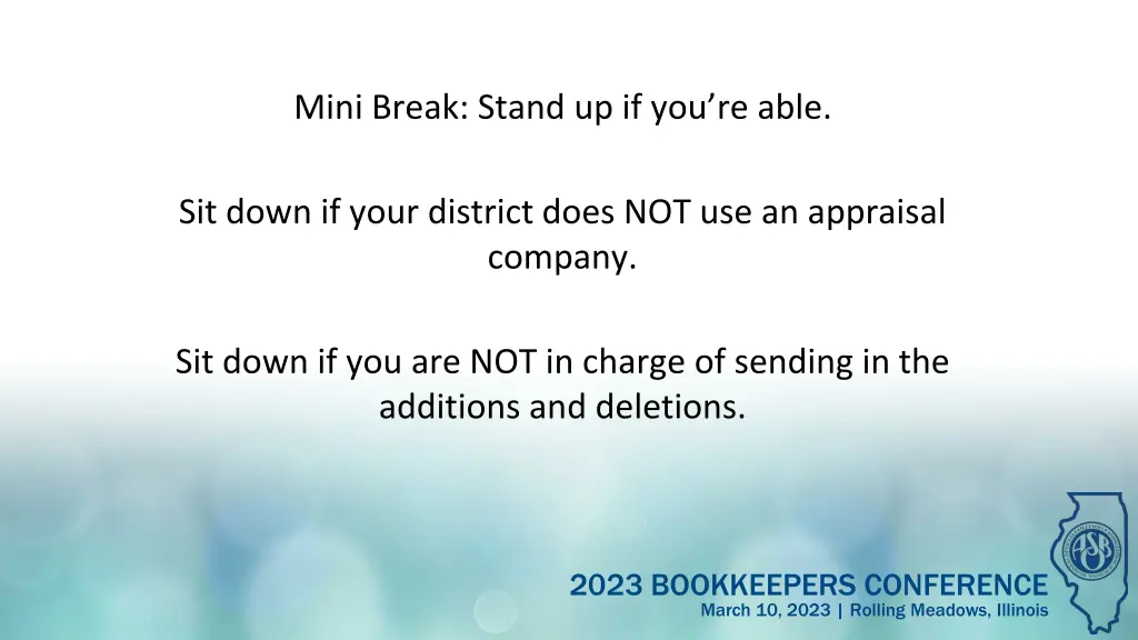 mini break stand up if you re able