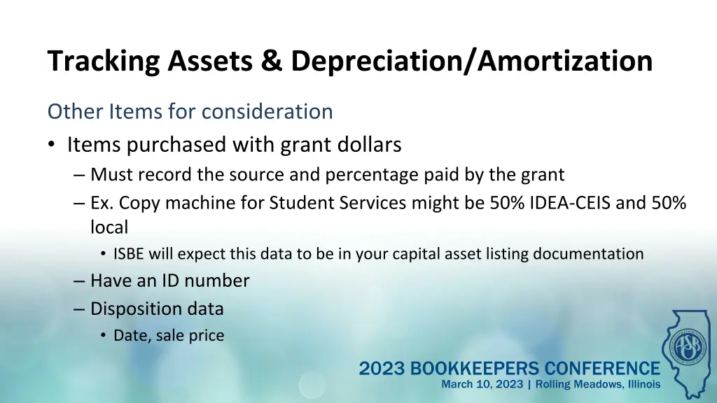tracking assets depreciation amortization 3